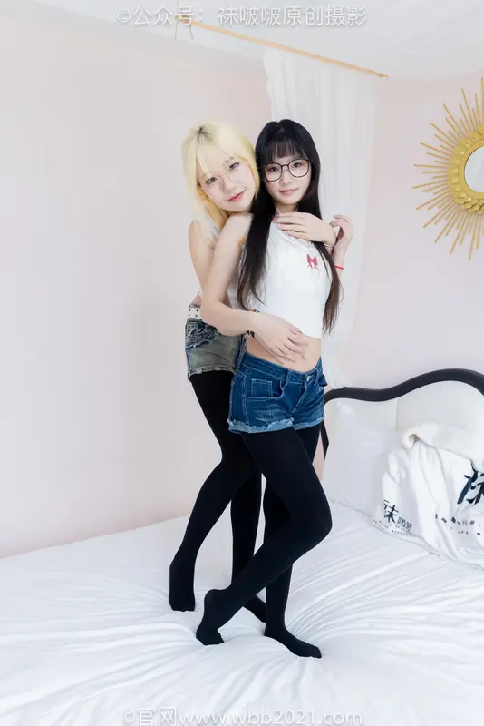 BoBoSocks袜啵啵 No.498 小甜豆&甜甜圈-两双高跟鞋、两双板鞋、厚黑丝、厚橘丝、厚紫丝 - BoBoSocks袜啵啵